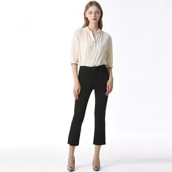 She S miss облегающие хлопковые брюки с бахромой. Цена 138 000 вон. black (BK)/55