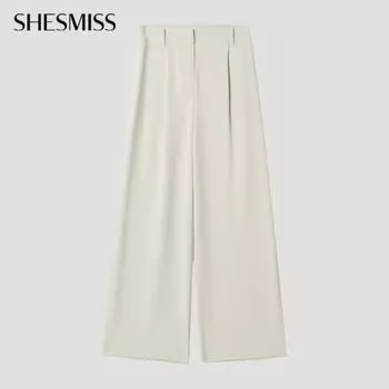 She S miSS One Tuck Back Banding Straight pantS SwwSlp12100 Cr creamy/44