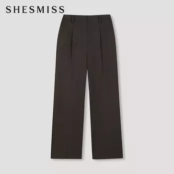She S miSS One Tuck Wide SlackS SwwSln41010 Dw dark brown/55
