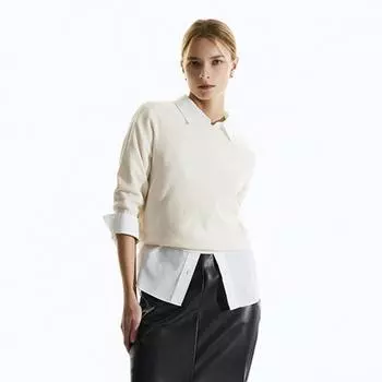 She S miSS Open Collar baSic Shirt SwwStn31040 light violet/55