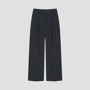 She S miSS Pin Tuck Wide Straight pantS SwwSlo22040 Dg dark gray/44