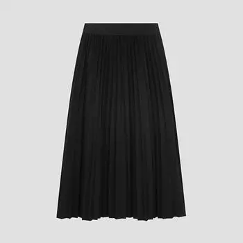 She S miss Плиссированная юбка с окантовкой SawSko42510 Bk blacks/00