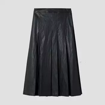 She S miSS Плиссированная кожаная юбка SwwSkp12060 De DARK GREEN/55
