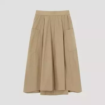 She S miSS Pocket Back Banding Flare Skirt SwwSko21010 Kb khaki beige/44