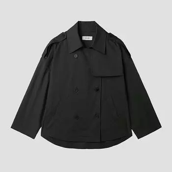 [She S miSS] Полупальто из хлопковой смеси Swwbyp12050 Dg dark gray/55