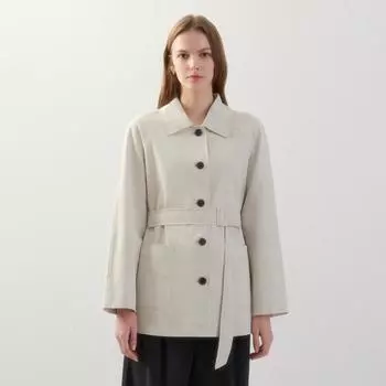 [She S miSS] Полупальто с поясом Swwbyo12040 creamy/66