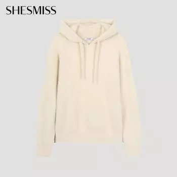 She S miSS пуловер с капюшоном и мохнатым вязанным узором SSkpoo42070 Cr creamy/55