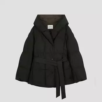 She S miSS Quilted Shawl Hooded Duck Down Jumper SSdjpo42100 Bk blacks/55