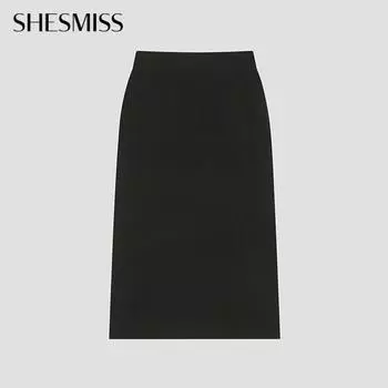 She S miSS Rib Banding Knit Skirt SSkSko22080 Bk blacks/55