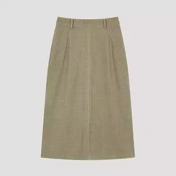 She S miss Ribbed A Line Midi Юбка SwwSko42810 Be beige/55