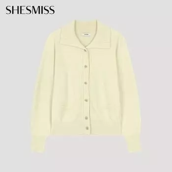 She S miSS шерстяной кардиган с воротником SSkcdo31040 Ot oatmeal/55