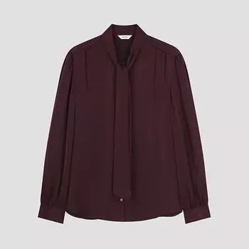 She S miss Shirring Tie Neck BlouSe Swwblo41020 Wi wines/55