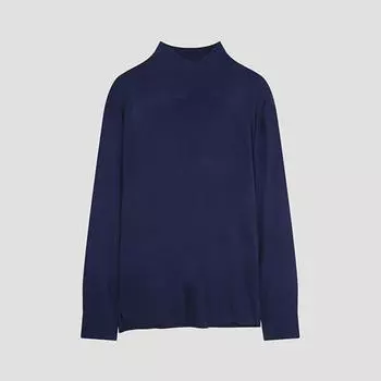 She S miSS Side Rib Mock Neck Knit SSkpoo42630 Dl dark blue/55