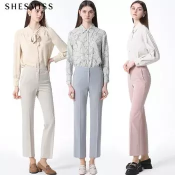 She S Miss Simple Straight брюки Цена 138 000 вон Light gray (LG)/55