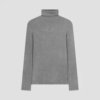 She S miss Slim FiT футболка с ребристым воротником SSjTSo42510 Mg MELANGE GRAY/55