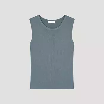 She S miss Slim Круглый вырез без рукавов Трикотаж SSkpoo22570 Dl dark blue/55