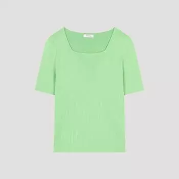 She S miSS Slim Scoop Neck Short Sleeve Knit SSkpoo22680 Gn painted/55