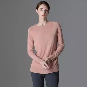 She S miSS Однотонный вязаный свитер с круглым вырезом Цена 98 000 вон Dark orange (DO)/55