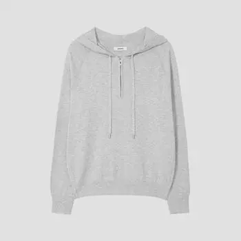 She S miSS свитер с капюшоном и полумолнией SSkpop12700 гр Grey/55