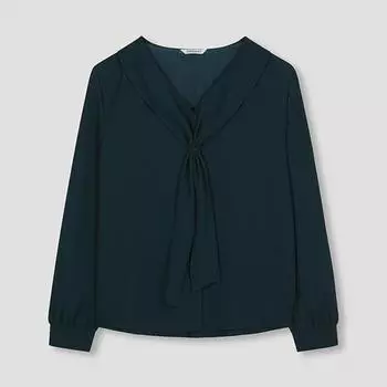 She S miSS Tie Neck Puff blouSe Swwbln31050 Tg Till Green/55