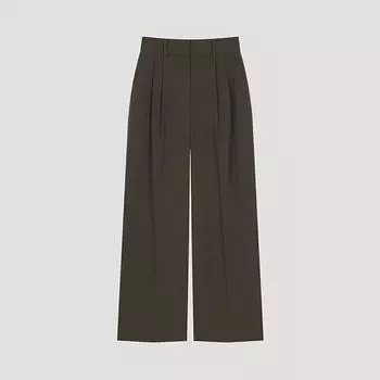 She S miSS Two Tuck Back Banding Straight pantS SwwSlo31020 Dw dark brown/55