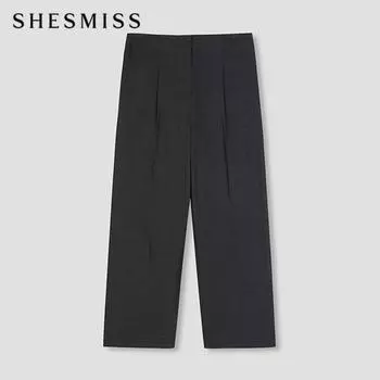 She S miss укороченные брюки с одной защипкой SwwSln41220 Dg dark gray/55