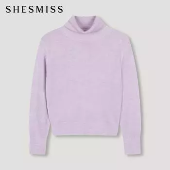 She S miSS Укороченный трикотажный свитер с высоким воротом SSkpon42630 Lv light violet/55