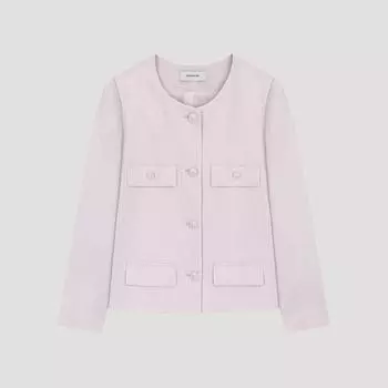 She S miss укороченный твидовый жакет с круглым вырезом Swwjko22030 Lv light violet/55