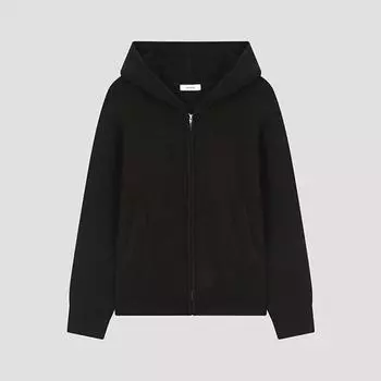 She S miSS Вязаный кардиган с капюшоном на молнии SSkcdo42080 Bk blacks/55