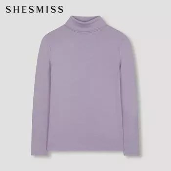 She S miss Высокий воротник Футболка с начесом SajTSn42510 Lv light violet/55