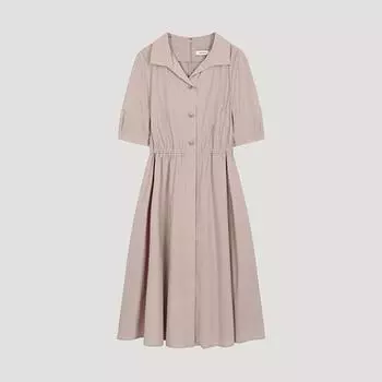 She S Miss платье-клеш с широким воротником Swwopo22130 PB pink beige/55