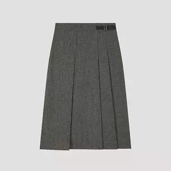 She S miSS Юбка из шерстяной смеси с плиссировкой и поясом SwwSko42040 Bk blacks/55