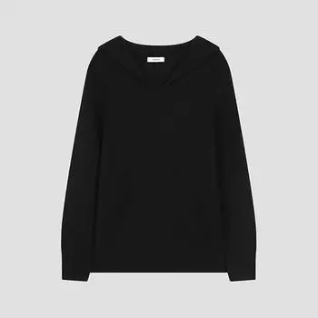 She S miSS шерстяной трикотажный свитер с воротником-матросом SSkpoo41110 Bk blacks/55