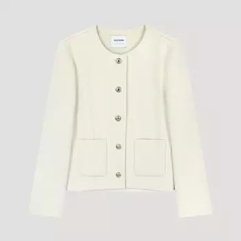 She S miSS Wool Round Neck Handmade Jacket Swhjko42030 Ot oatmeal/55