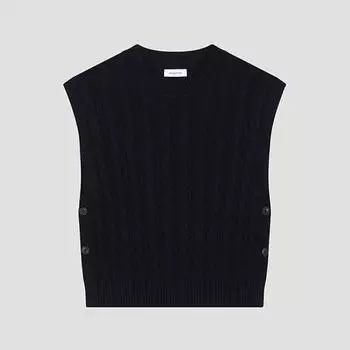 [She S miSS] Жилет с перфорацией Cable Punching SSkvto12030 Na navy/55