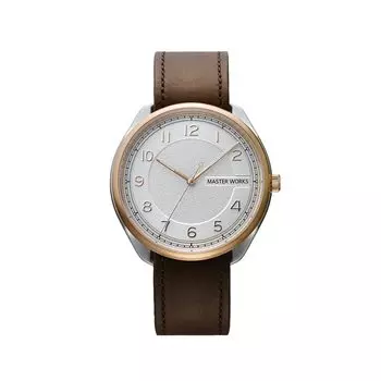 [ШЕДЕВРЫ] Masterworks Quattro 003 MW06SRS-ECDBO8 Часы для мужчин Сделано в Японии Кварцевые 39 мм Кожаный ремешок Мужские часы