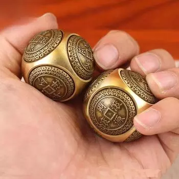 Шестиликий Четырехликий благословение удачи деньги Fidget Spinner EDC Медный кубик для снятия стресса Куб для снятия стресса Взрослые антистрессовые игрушки Fidget