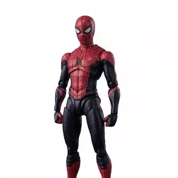 SHFiguarts Человек-Паук [Улучшенный Костюм] (Человек-паук: Нет пути домой) приблизительно. Окрашенная подвижная фигура из АБС и ПВХ, 150 мм