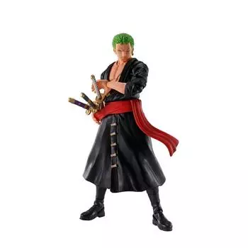 SHFiguarts ONE PIECE Ророноа Зоро - Рейд Онигасима - Приблизительно. Подвижная фигура, окрашенная в цвет АБС и ПВХ, 150 мм.