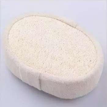 Щетка для ванны из натуральной мочалки, щетка для массажа тела, подходит для вспенивания, отшелушивания и удаления омертвевших клеток кожи, 1 упаковка