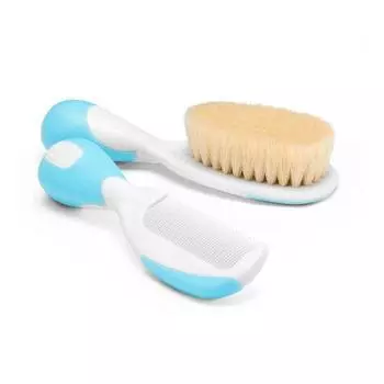 Щетка и расческа для волос Chicco Blue Natural 1U