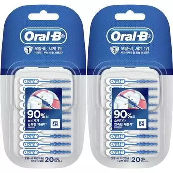 Щетка межзубная межзубная Oral-B I-образная резиновая, 20 шт., 2 шт.