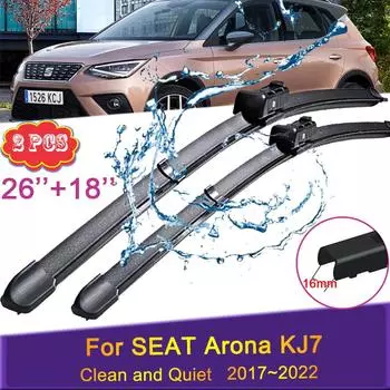 Щетки стеклоочистителя для SEAT Arona KJ7 2017~2022 2018 лобовое стекло безрамное прочное резиновое снежное бритье