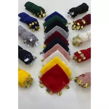 Шифоновый свадебный платок Halay смешанного цвета, подарочный платок, 10 шт.