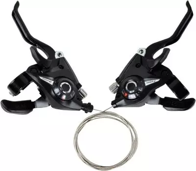 Shifter Shift Lever 3x7 21 велосипедный тормоз и рычаг комбинированный комплект с тросом переключения передач руль из алюминиевого сплава 1 пара для горного велосипеда шоссейного велосипеда чёрный
