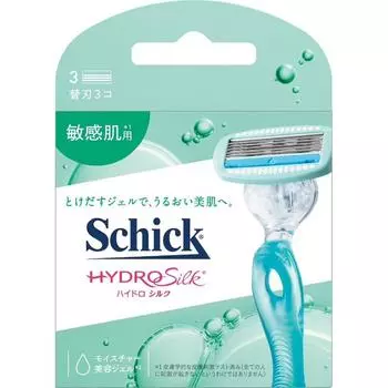 Шикарное сменное лезвие Jahpen Thick Hydro Silk для чувствительной кожи, упаковка из 3 шт.