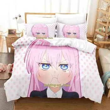 Shikimori s Not Just a Cutie Bedding Set Cartoon Anime three-piece set Adult Kid Bedroom Duvetcover Sets 3D Kawaii Girls 70x133cm 2pcs