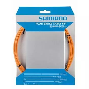 SHIMANO Brake Cable Set SIL-TEC Orange Y80098017