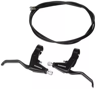 SHIMANO Brake Lever (TREKKING) BL-T4000-P Black Left and Right Lever Set 2 Finger EBLT4000PAL ALIVIO