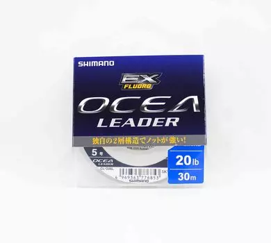 Shimano CL-026L Ocea EX Фторуглеродный поводок, 30 м, 20 фунтов 776853 чистый